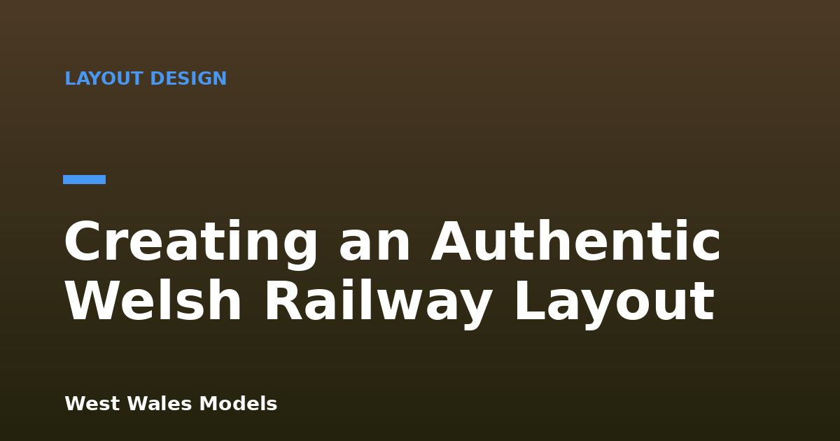 Creating an Authentic Welsh Railway Layout